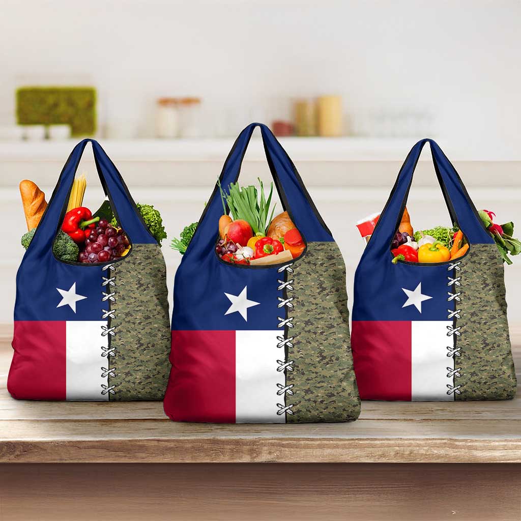 Christmas Texas Camo Grocery Bag Xmas Holiday Patterns - Wonder Print Shop