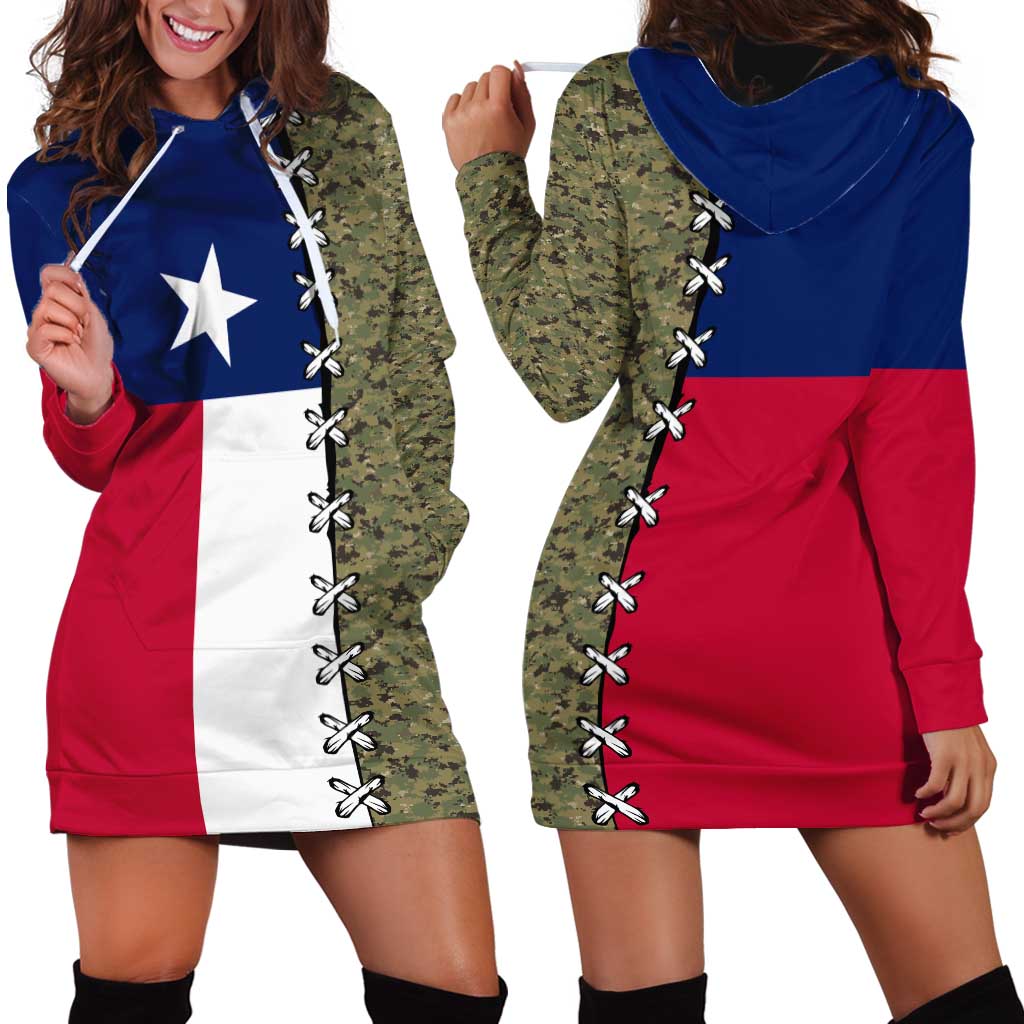 Christmas Texas Camo Hoodie Dress Xmas Holiday Patterns - Wonder Print Shop