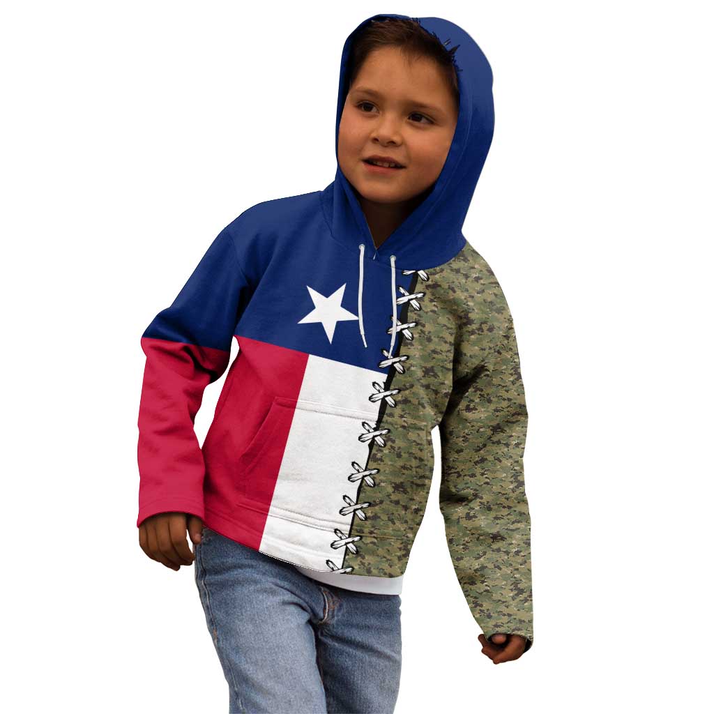 Christmas Texas Camo Kid Hoodie Xmas Holiday Patterns - Wonder Print Shop