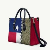 Christmas Texas Camo Leather Bag Xmas Holiday Patterns - Wonder Print Shop