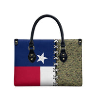 Christmas Texas Camo Leather Bag Xmas Holiday Patterns - Wonder Print Shop