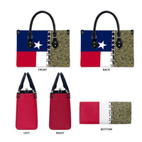 Christmas Texas Camo Leather Bag Xmas Holiday Patterns - Wonder Print Shop
