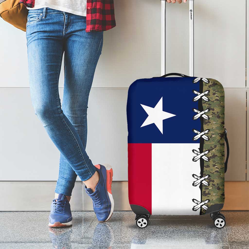 Christmas Texas Camo Luggage Cover Xmas Holiday Patterns - Wonder Print Shop