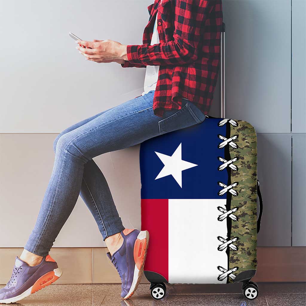 Christmas Texas Camo Luggage Cover Xmas Holiday Patterns - Wonder Print Shop