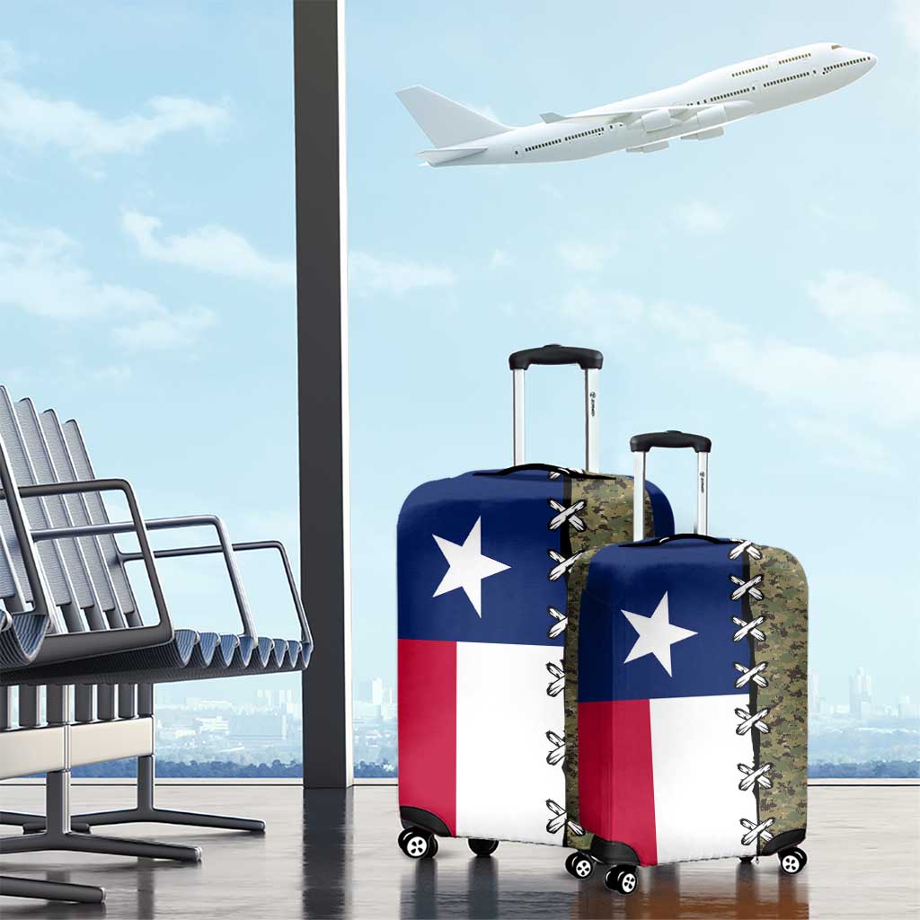 Christmas Texas Camo Luggage Cover Xmas Holiday Patterns - Wonder Print Shop
