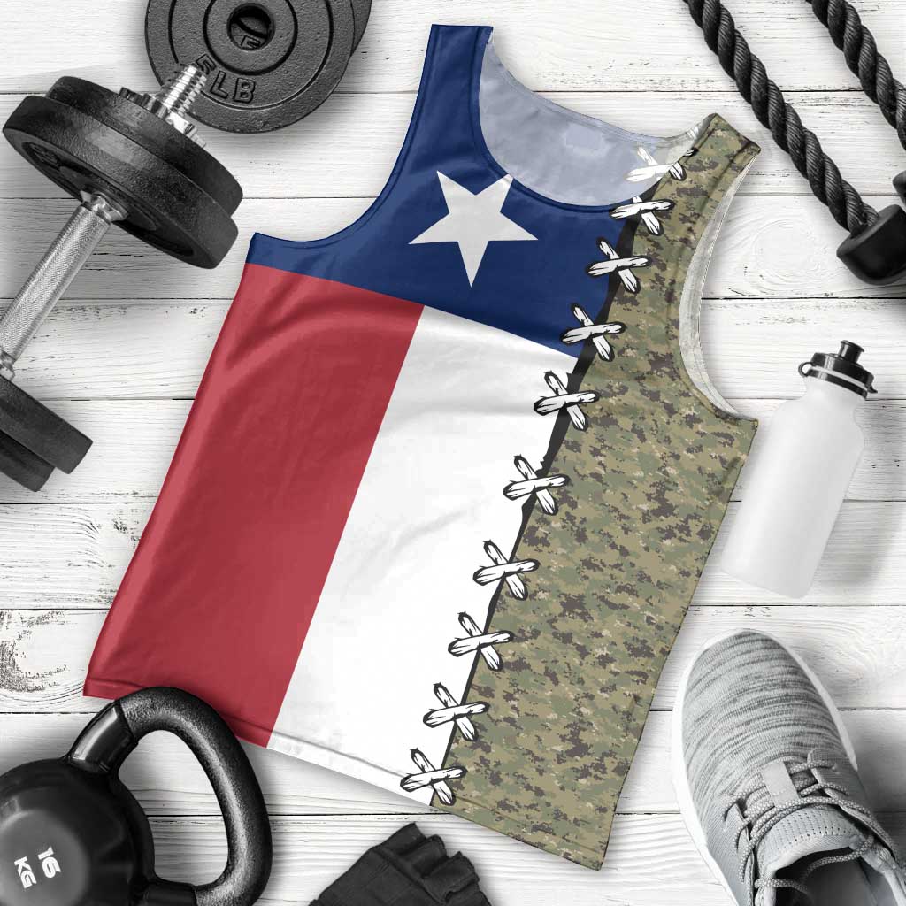 Christmas Texas Camo Men Tank Top Xmas Holiday Patterns - Wonder Print Shop