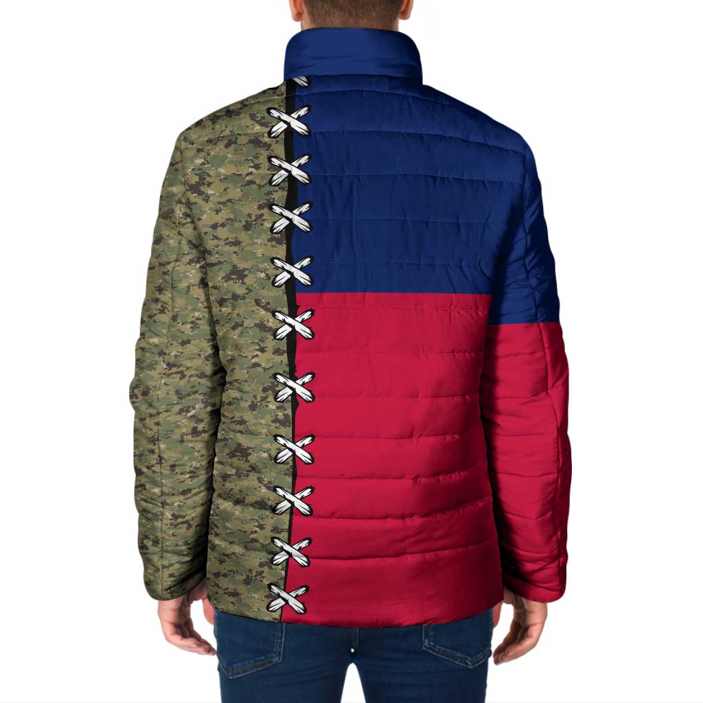 Christmas Texas Camo Padded Jacket Xmas Holiday Patterns - Wonder Print Shop