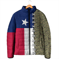 Christmas Texas Camo Padded Jacket Xmas Holiday Patterns - Wonder Print Shop