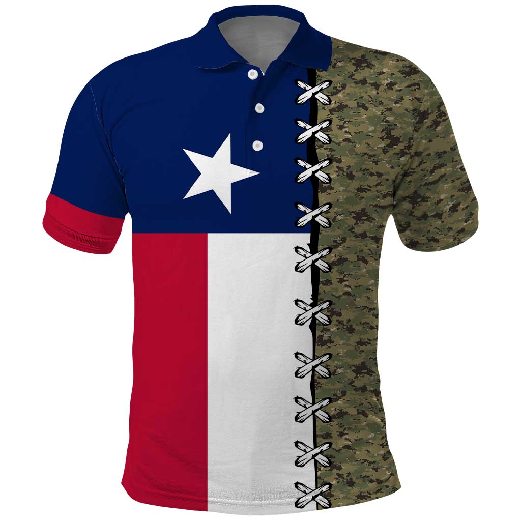 Christmas Texas Camo Polo Shirt Xmas Holiday Patterns - Wonder Print Shop