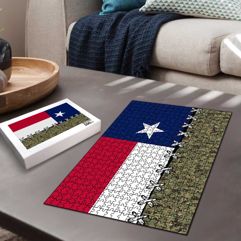 Christmas Texas Camo Puzzle Xmas Holiday Patterns - Wonder Print Shop