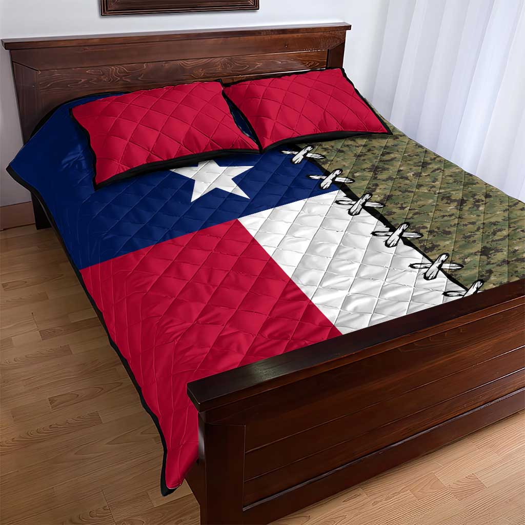 Christmas Texas Camo Quilt Bed Set Xmas Holiday Patterns - Wonder Print Shop