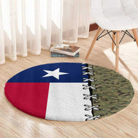 Christmas Texas Camo Round Carpet Xmas Holiday Patterns - Wonder Print Shop