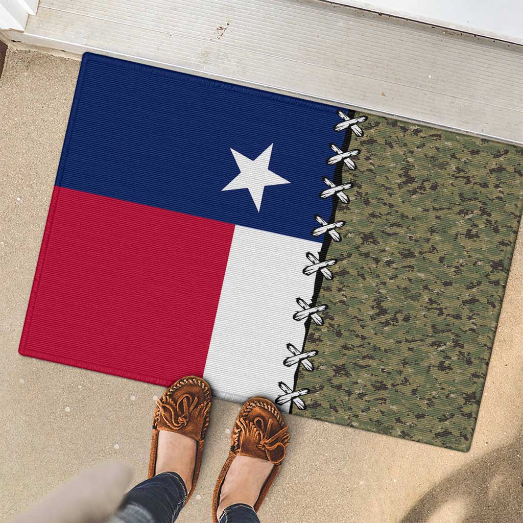 Christmas Texas Camo Rubber Doormat Xmas Holiday Patterns - Wonder Print Shop