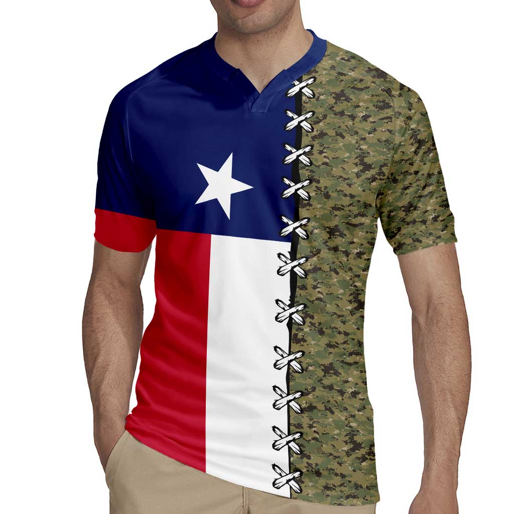 Christmas Texas Camo Rugby Jersey Xmas Holiday Patterns - Wonder Print Shop