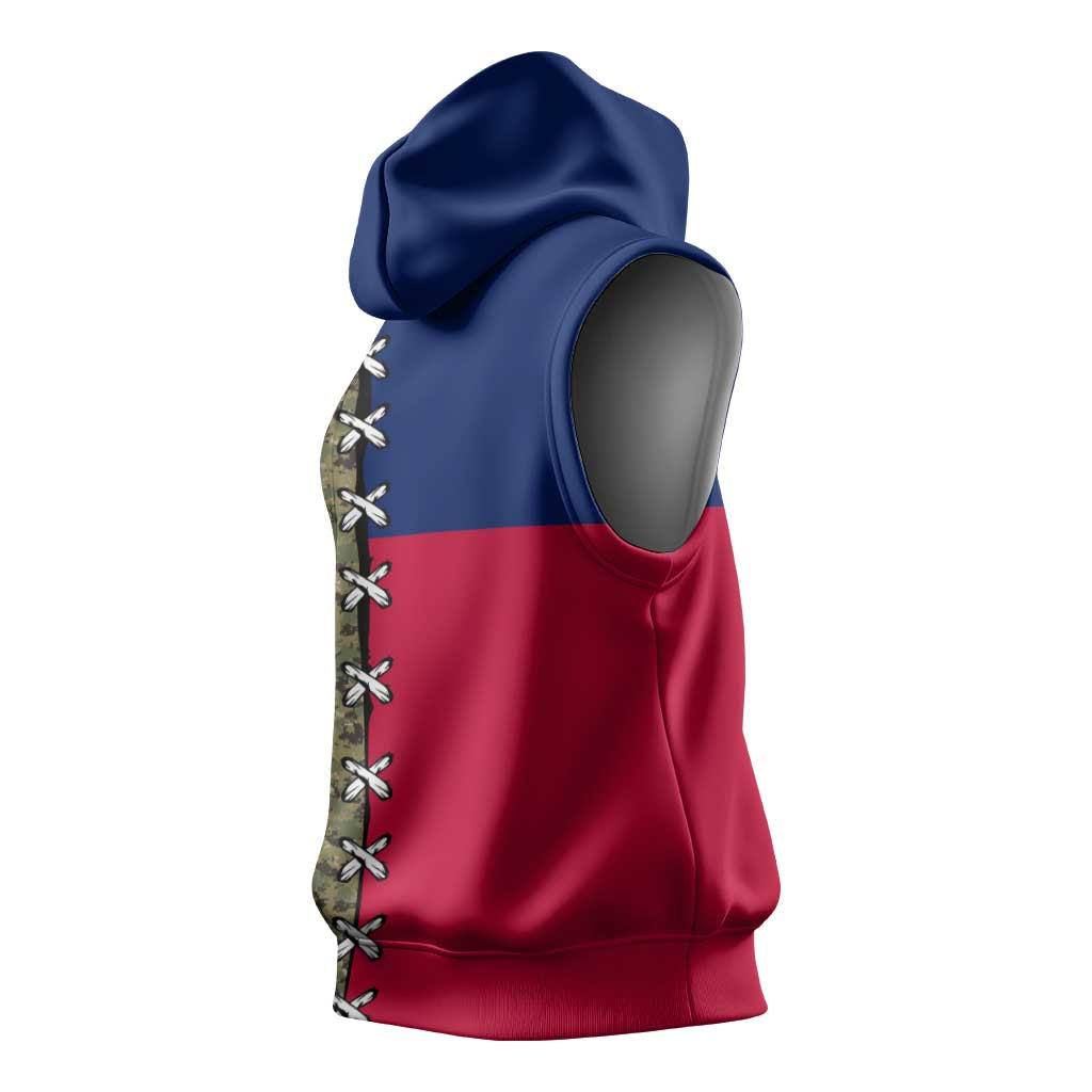 Christmas Texas Camo Sleeveless Hoodie Xmas Holiday Patterns - Wonder Print Shop