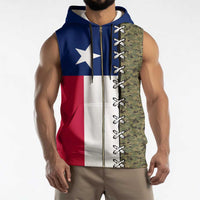 Christmas Texas Camo Sleeveless Zip Hoodie Xmas Holiday Patterns - Wonder Print Shop
