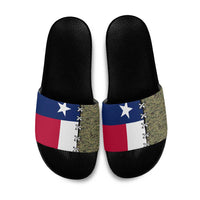 Christmas Texas Camo Slide Sandals Xmas Holiday Patterns - Wonder Print Shop