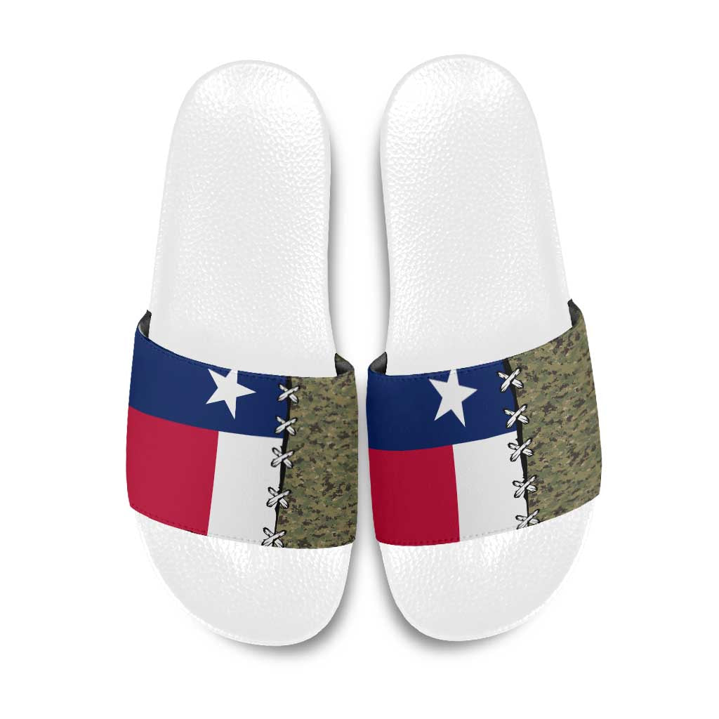 Christmas Texas Camo Slide Sandals Xmas Holiday Patterns - Wonder Print Shop
