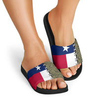 Christmas Texas Camo Slide Sandals Xmas Holiday Patterns - Wonder Print Shop
