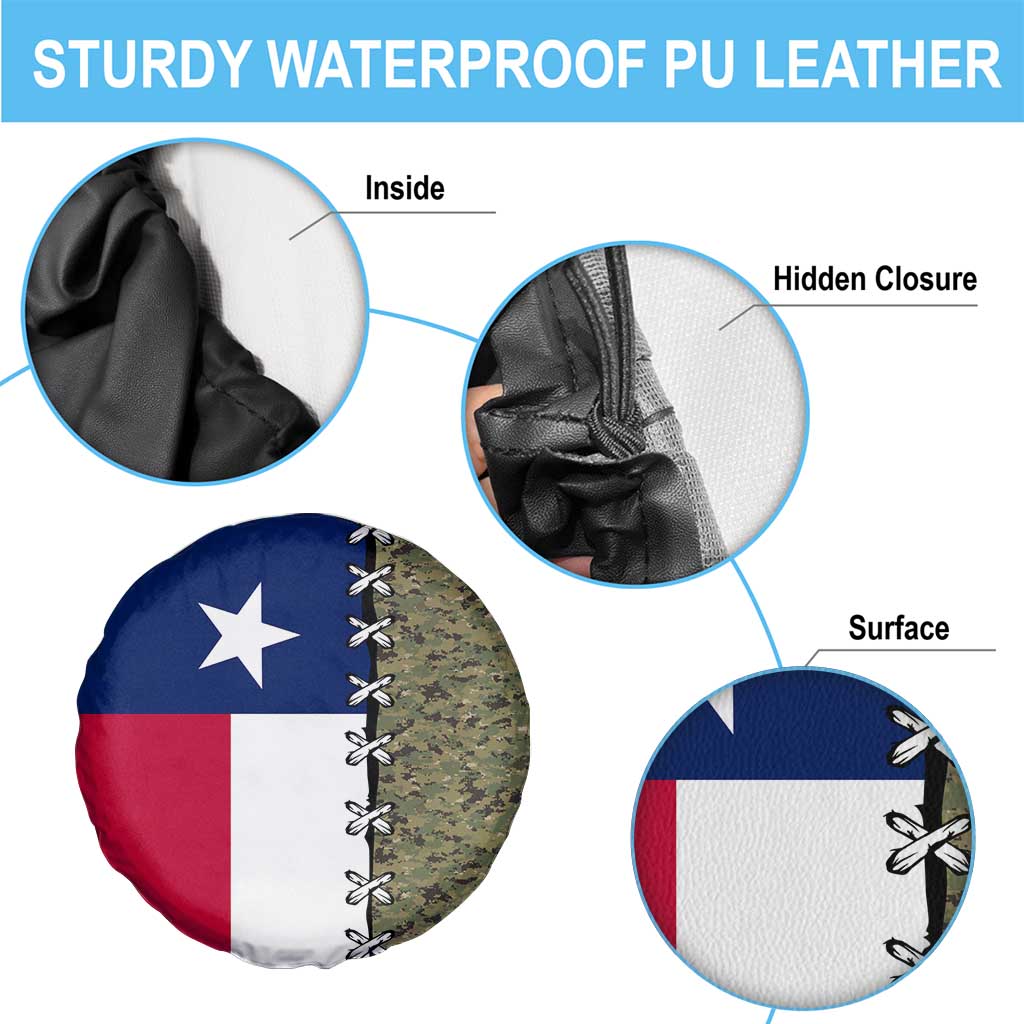 Christmas Texas Camo Spare Tire Cover Xmas Holiday Patterns - Wonder Print Shop