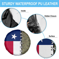 Christmas Texas Camo Spare Tire Cover Xmas Holiday Patterns - Wonder Print Shop