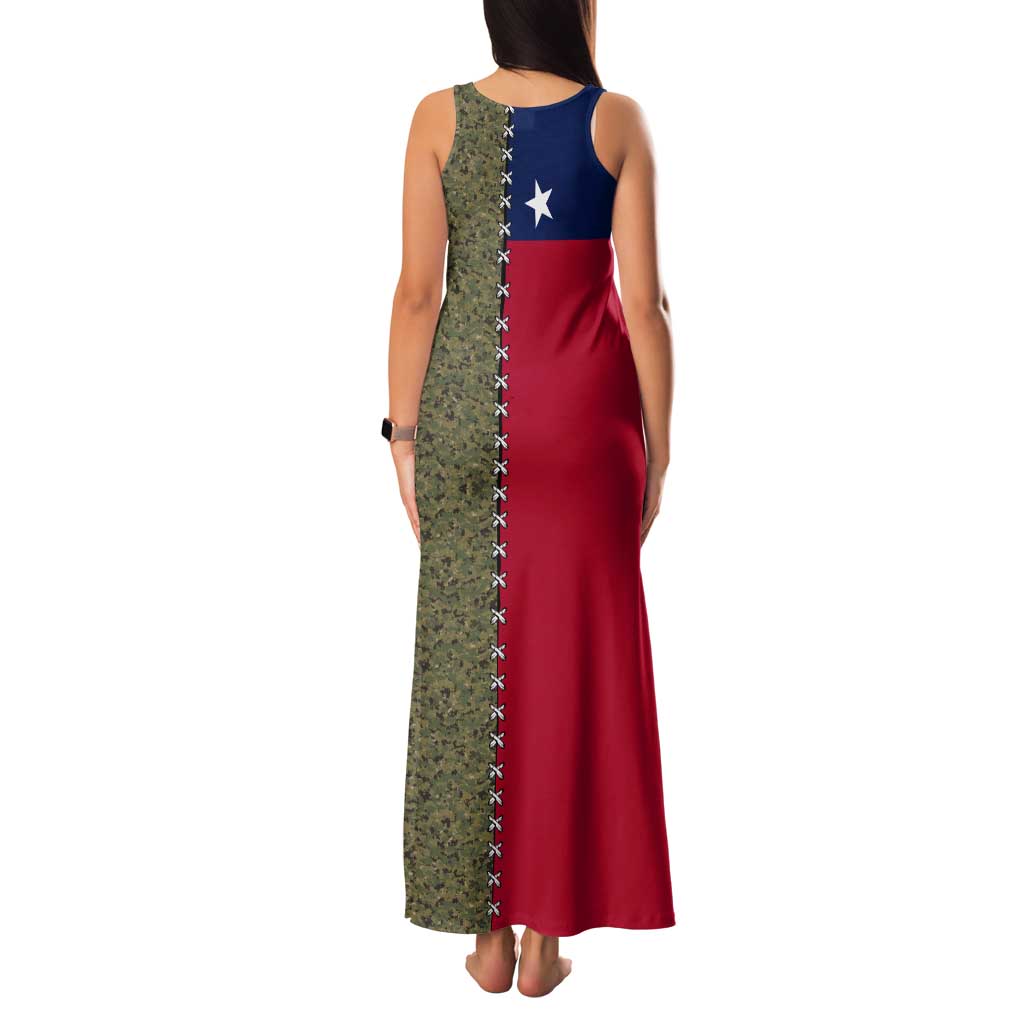 Christmas Texas Camo Tank Maxi Dress Xmas Holiday Patterns - Wonder Print Shop