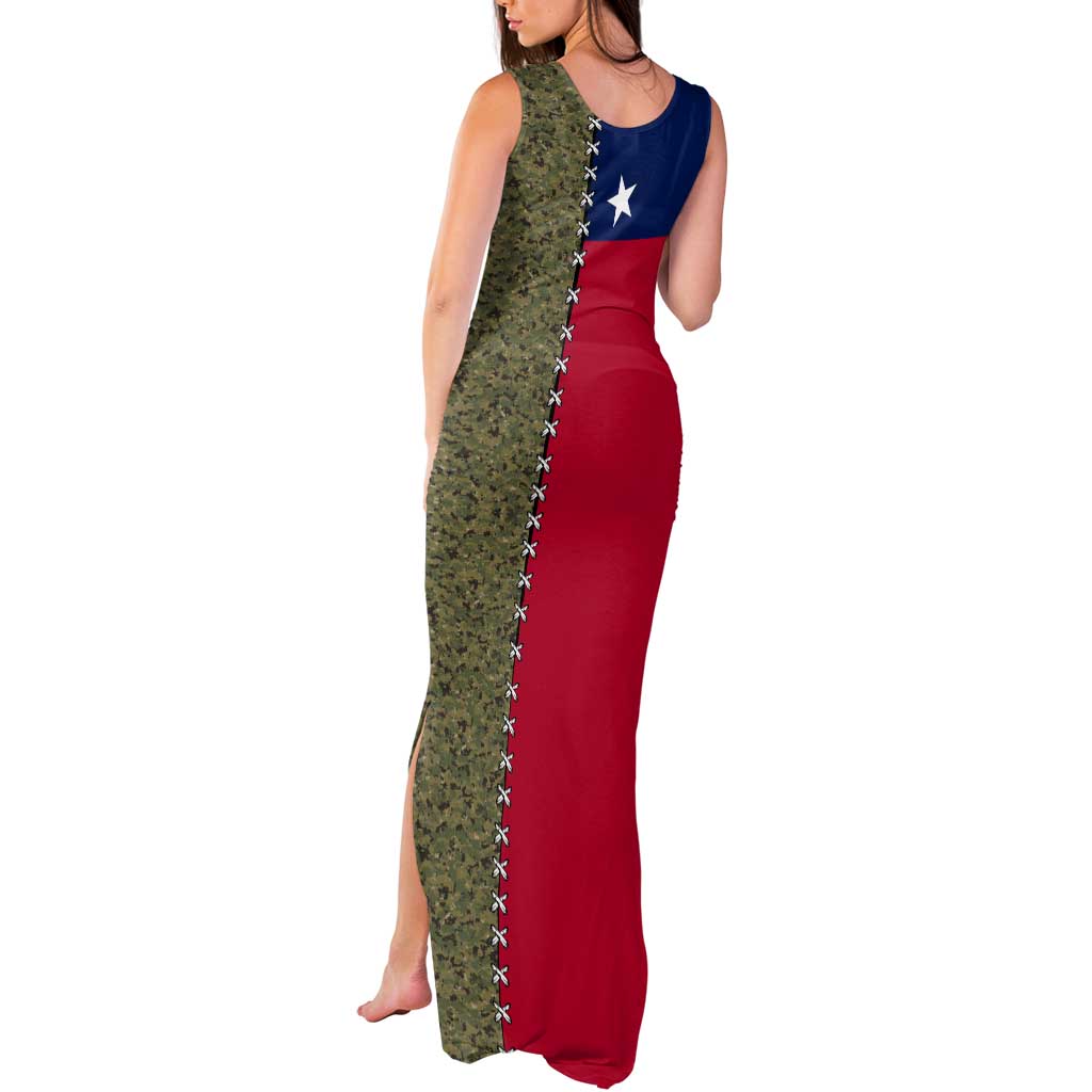 Christmas Texas Camo Tank Maxi Dress Xmas Holiday Patterns - Wonder Print Shop