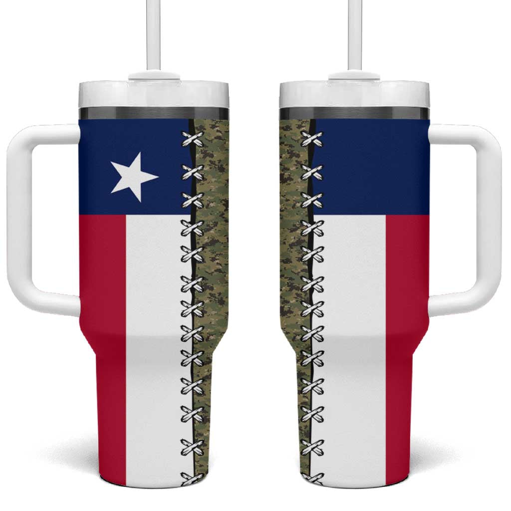 Christmas Texas Camo Tumbler With Handle Xmas Holiday Patterns - Wonder Print Shop