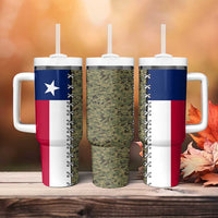 Christmas Texas Camo Tumbler With Handle Xmas Holiday Patterns - Wonder Print Shop