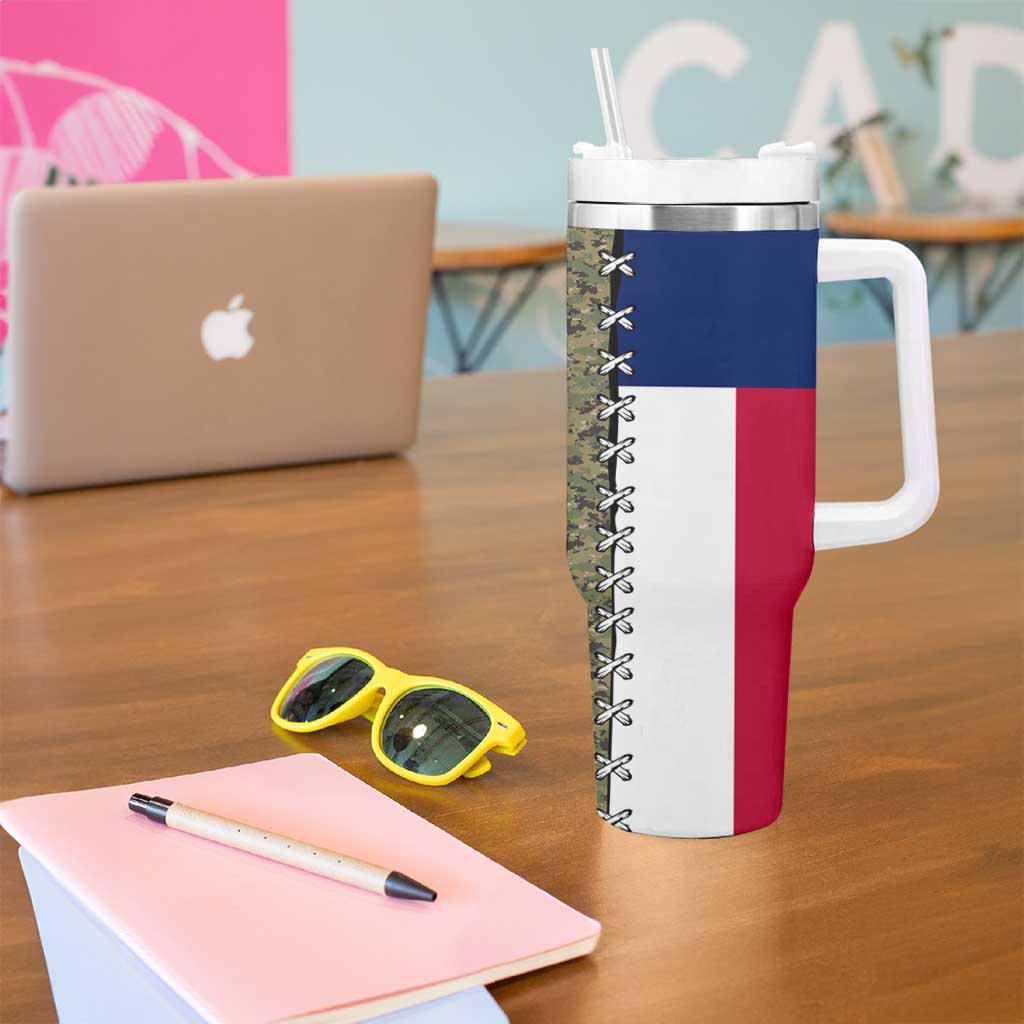 Christmas Texas Camo Tumbler With Handle Xmas Holiday Patterns - Wonder Print Shop