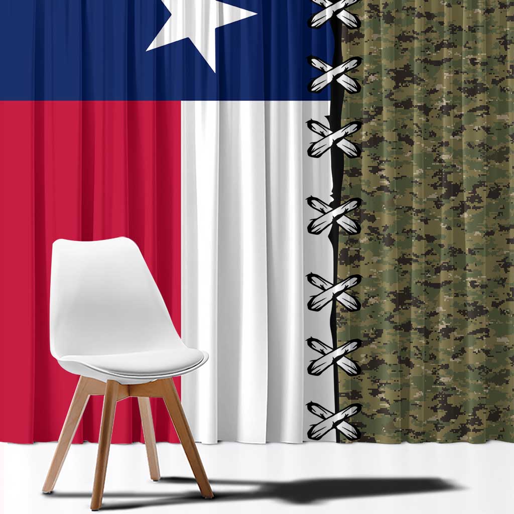 Christmas Texas Camo Window Curtain Xmas Holiday Patterns - Wonder Print Shop