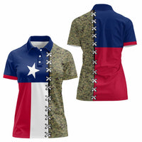 Christmas Texas Camo Women Polo Shirt Xmas Holiday Patterns - Wonder Print Shop
