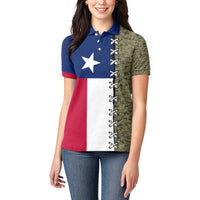 Christmas Texas Camo Women Polo Shirt Xmas Holiday Patterns - Wonder Print Shop