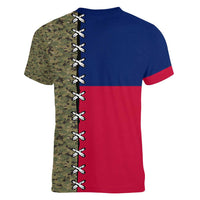 Christmas Texas Camo Women V-Neck T-Shirt Xmas Holiday Patterns - Wonder Print Shop