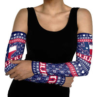 Christmas Texas Map Symbols Arm Sleeves Xmas Holiday Patterns - Wonder Print Shop