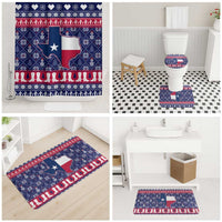 Christmas Texas Map Symbols Bathroom Set Xmas Holiday Patterns - Wonder Print Shop