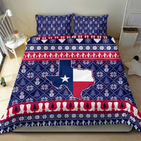 Christmas Texas Map Symbols Bedding Set Xmas Holiday Patterns - Wonder Print Shop