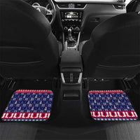 Christmas Texas Map Symbols Car Mats Xmas Holiday Patterns - Wonder Print Shop