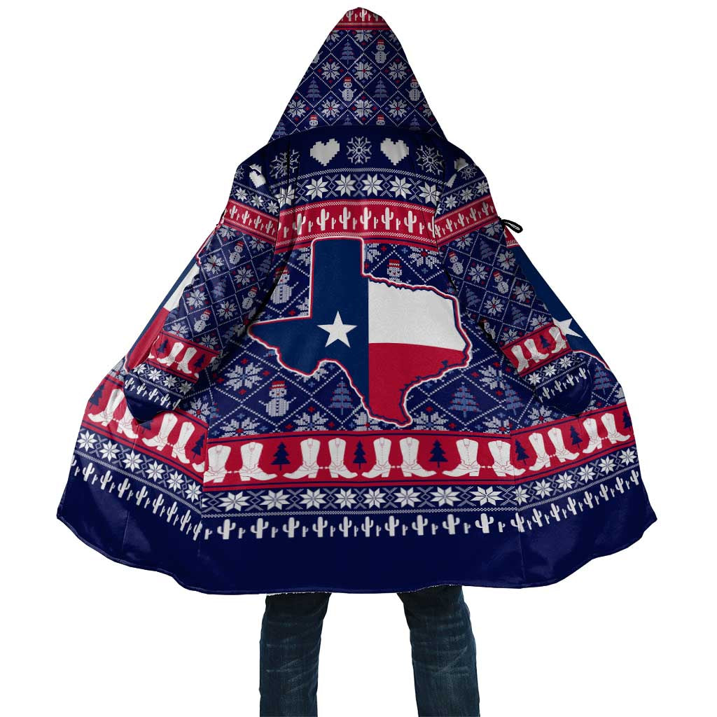 Christmas Texas Map Symbols Cloak Xmas Holiday Patterns - Wonder Print Shop