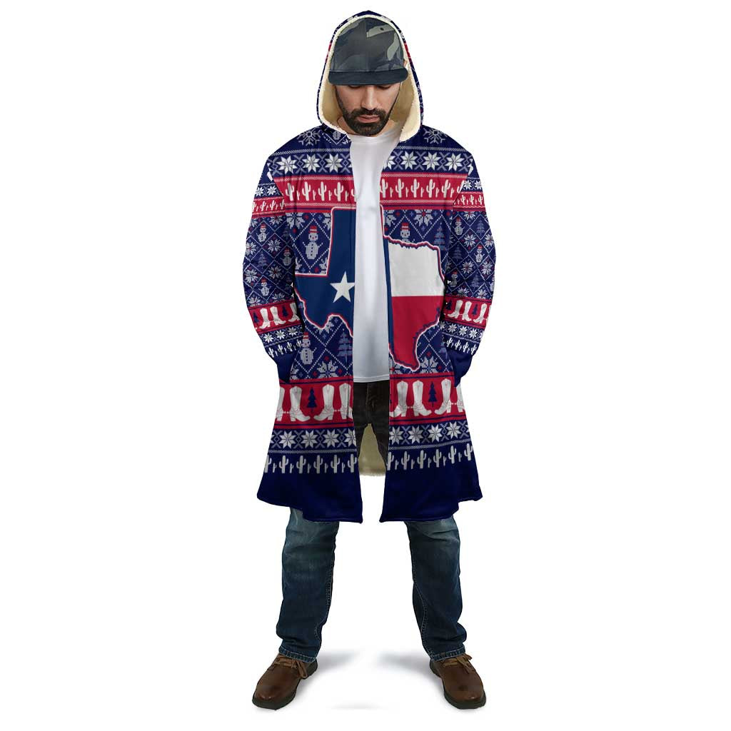 Christmas Texas Map Symbols Cloak Xmas Holiday Patterns - Wonder Print Shop