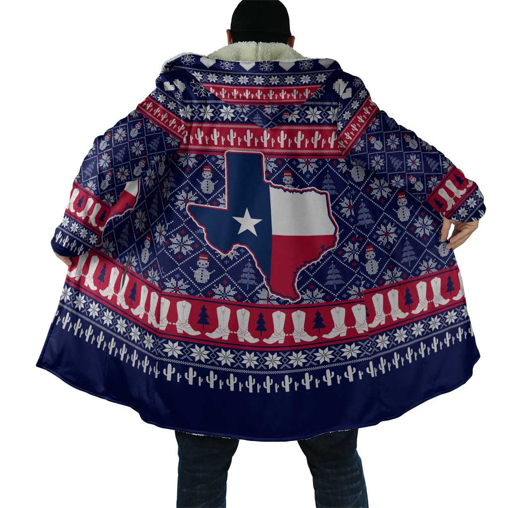 Christmas Texas Map Symbols Cloak Xmas Holiday Patterns - Wonder Print Shop