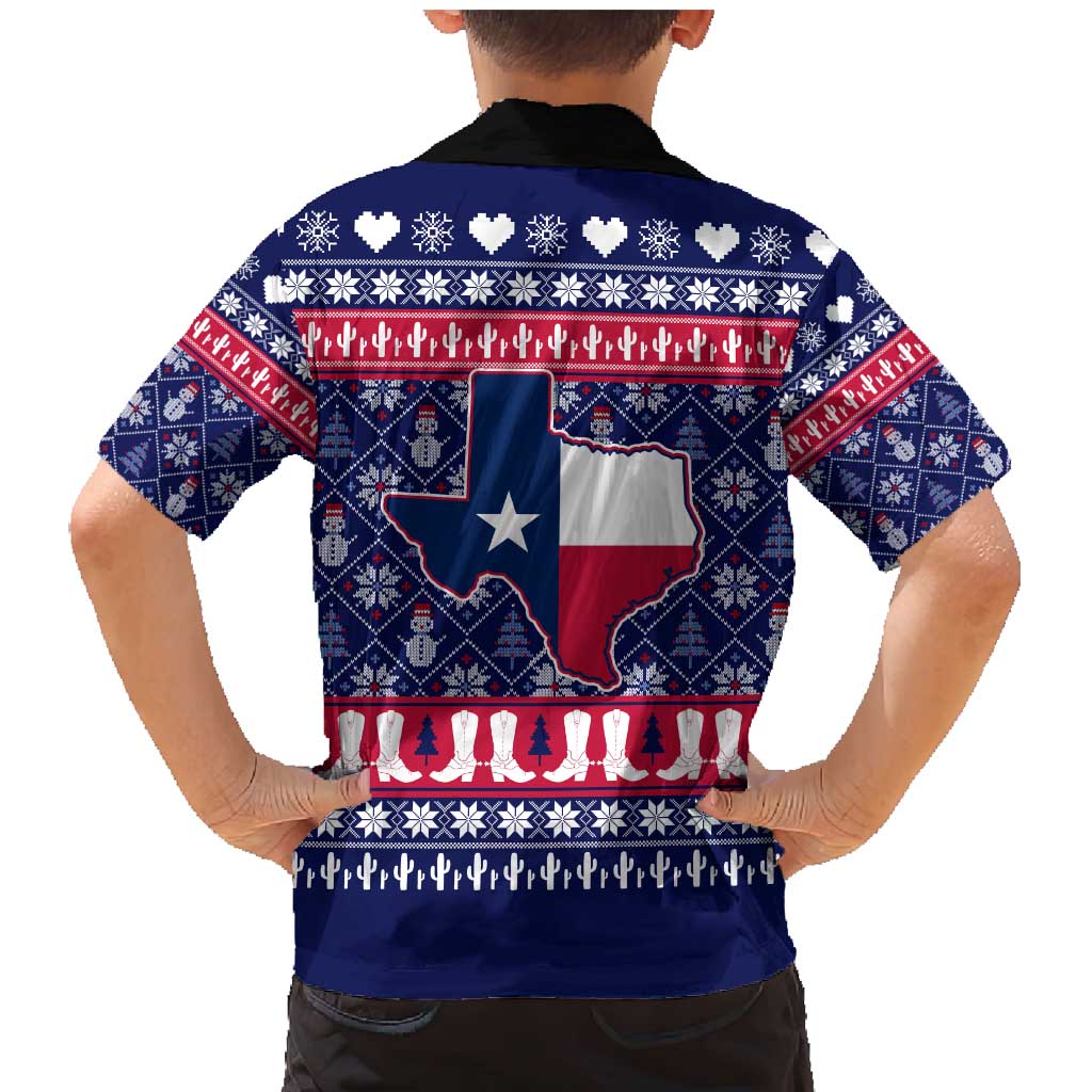 Christmas Texas Map Symbols Family Matching Mermaid Dress and Hawaiian Shirt Xmas Holiday Patterns - Wonder Print Shop