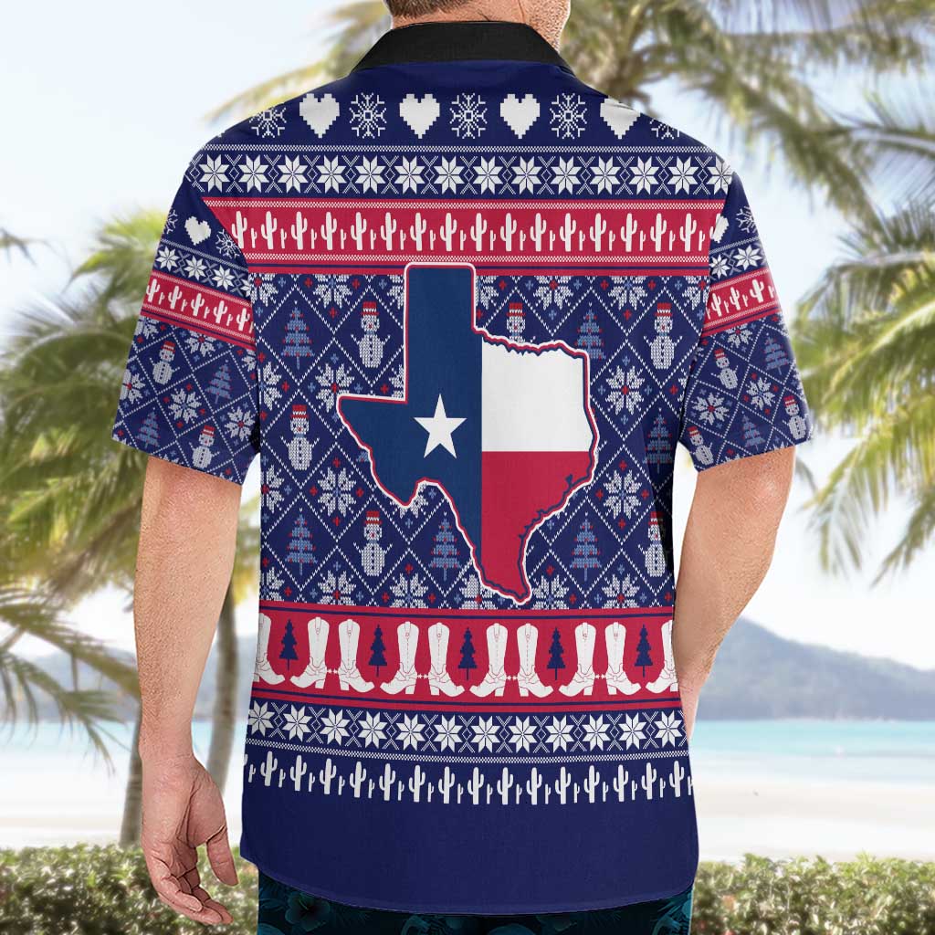 Christmas Texas Map Symbols Hawaiian Shirt Xmas Holiday Patterns - Wonder Print Shop