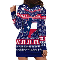 Christmas Texas Map Symbols Hoodie Dress Xmas Holiday Patterns - Wonder Print Shop