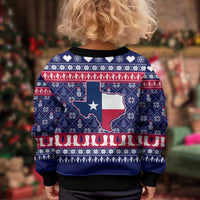 Christmas Texas Map Symbols Kid Ugly Christmas Sweater Xmas Holiday Patterns - Wonder Print Shop