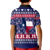 Christmas Texas Map Symbols Kid Polo Shirt Xmas Holiday Patterns - Wonder Print Shop