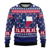 Christmas Texas Map Symbols Ugly Christmas Sweater Xmas Holiday Patterns - Wonder Print Shop
