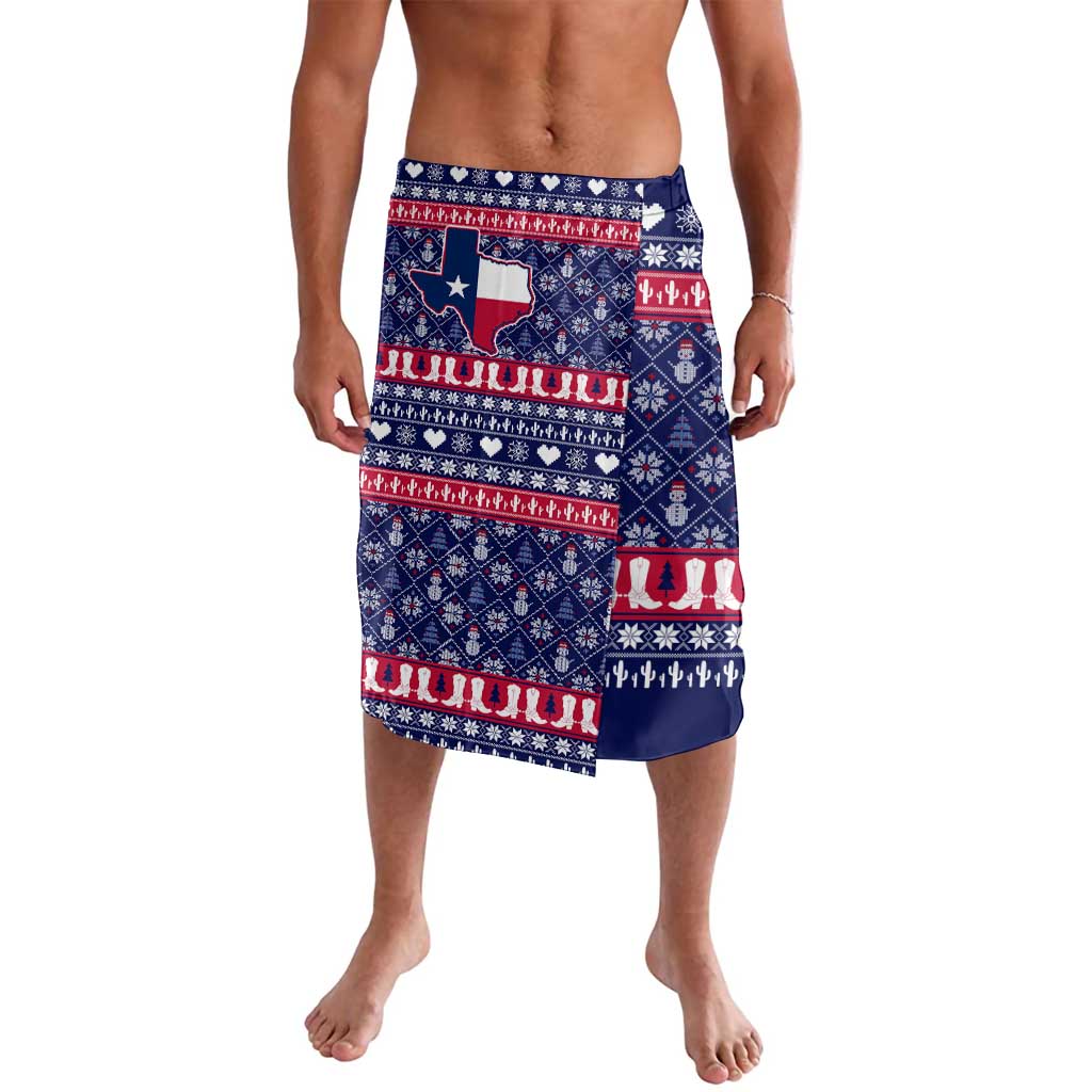 Christmas Texas Map Symbols Lavalava Xmas Holiday Patterns - Wonder Print Shop