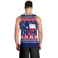 Christmas Texas Map Symbols Men Tank Top Xmas Holiday Patterns - Wonder Print Shop