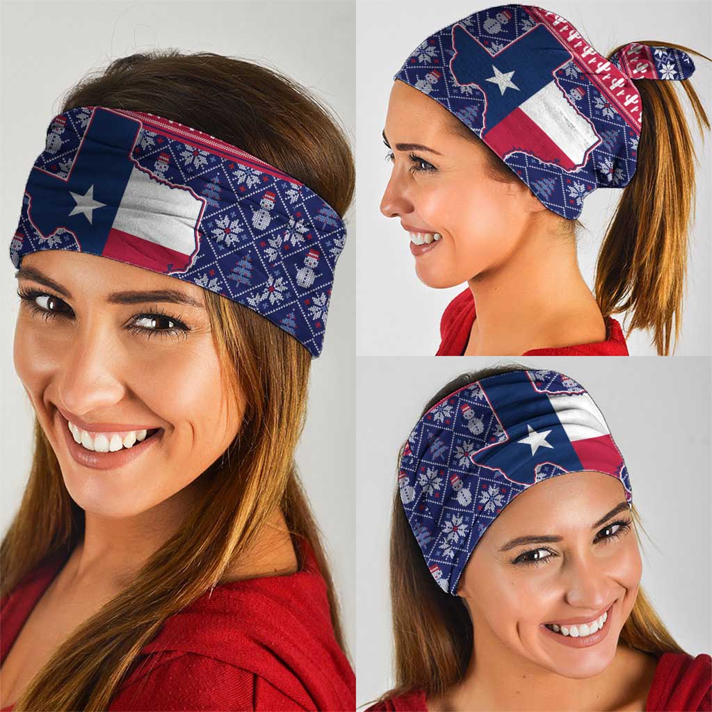 Christmas Texas Map Symbols Neck Gaiter Xmas Holiday Patterns - Wonder Print Shop